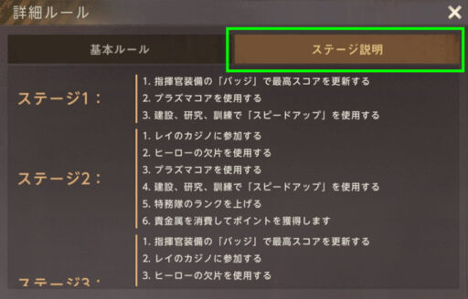 最強サバイバル指揮官（SOTF） -  ステージ説明より１週間すべてのテーマを確認