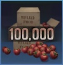 食料x100,000